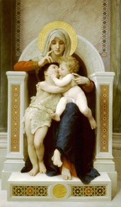 Panna, Ježíš a svatý Jan Křtitel od William Adolphe Bouguereau